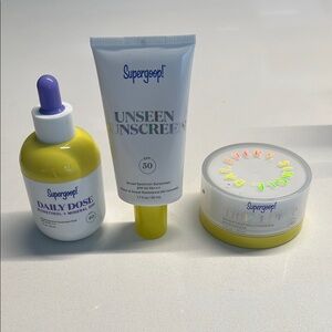 Supergoop! Skincare Set with Yellow Accents